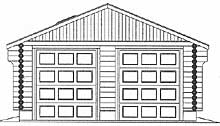 Log Home Design - Garages